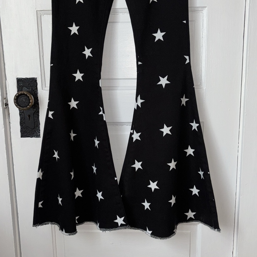 ALTAR’D STATE STARRY HIGH RISE FLARE JEANS - Picture 4 of 10